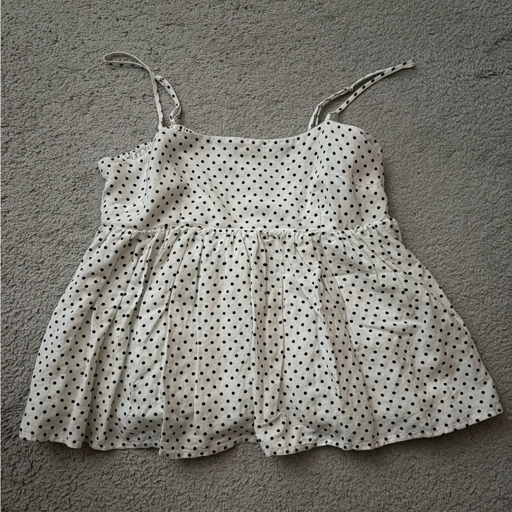 kate spade new york x Target — Women's Mini Polka Dot Linen Baby Doll Tank Top